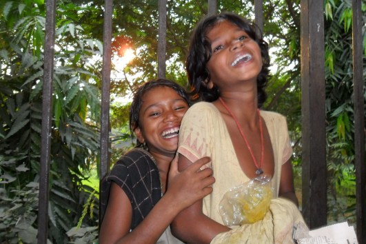 Kids at Dhaka Train Station