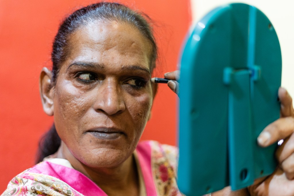 Diane, a Hijra working in Bangalore gets ready for her day.